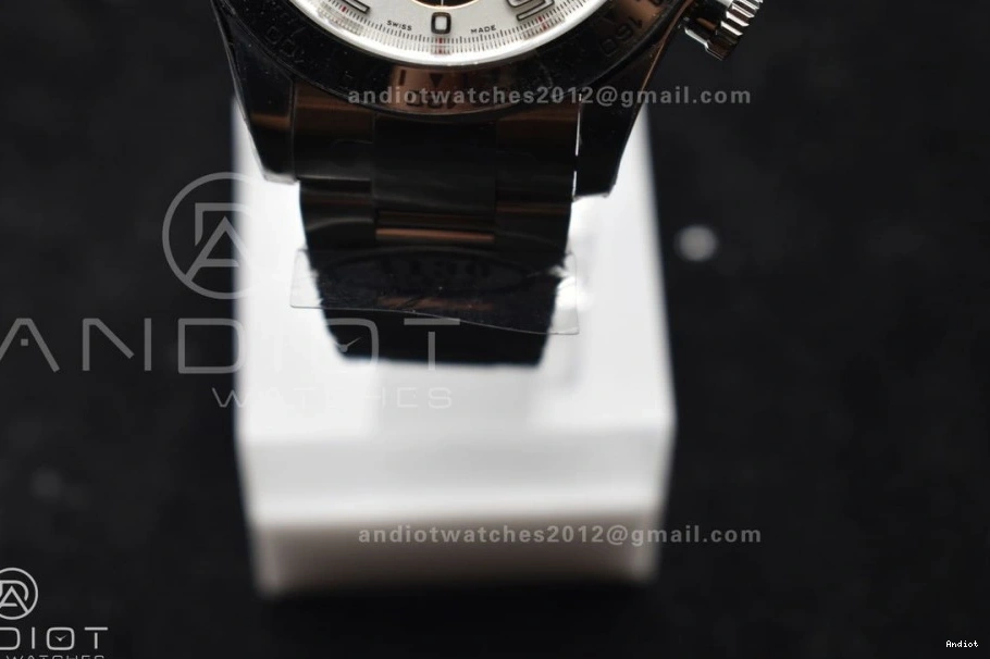 White 1:1 Dial V2 116509 Best on Bracelet SA4130 Daytona Edition SS Markers Arabic Clean 0502